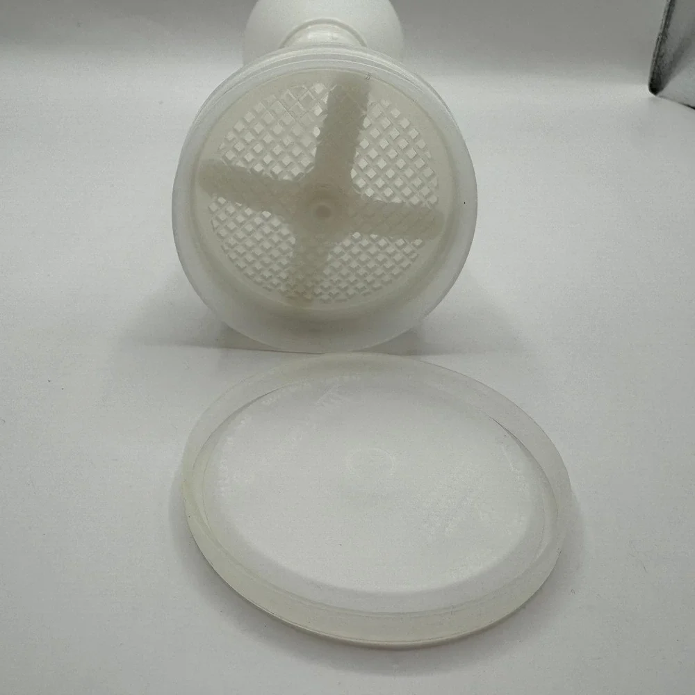 Vintage Tupperware Pepper Shaker Grinder Mill‎ White USA 297-54 MCM